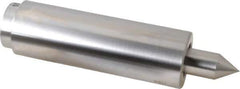 Concentric - Straight Shank, Live Center - 1,500 Max RPM, 0.686" Point Diam, 1.38" Point Len, 2,500 Lb Max Workpiece, Standard Point - Exact Industrial Supply