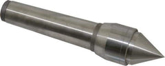 Value Collection - MT3 Taper Shank, 1.27" Head Diam Live Center - 1.08" Point Len, 661 Lb Max Workpc, 5.71" OAL, Standard Point - Exact Industrial Supply