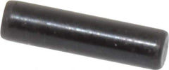 Holo-Krome - 3mm Diam x 12mm Pin Length Grade 8 Alloy Steel Standard Dowel Pin - Black Luster Finish, C 60 (Surface) & C 50-58 Hardness, 1 Beveled & 1 Rounded End - Exact Industrial Supply