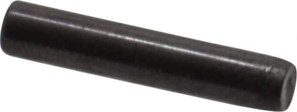 Holo-Krome - 3mm Diam x 16mm Pin Length Grade 8 Alloy Steel Standard Dowel Pin - Black Luster Finish, C 60 (Surface) & C 50-58 Hardness, 1 Beveled & 1 Rounded End - Exact Industrial Supply