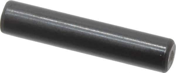 Holo-Krome - 4mm Diam x 20mm Pin Length Grade 8 Alloy Steel Standard Dowel Pin - Black Luster Finish, C 60 (Surface) & C 50-58 Hardness, 1 Beveled & 1 Rounded End - Exact Industrial Supply