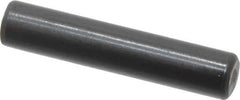 Holo-Krome - 4mm Diam x 20mm Pin Length Grade 8 Alloy Steel Standard Dowel Pin - Black Luster Finish, C 60 (Surface) & C 50-58 Hardness, 1 Beveled & 1 Rounded End - Exact Industrial Supply