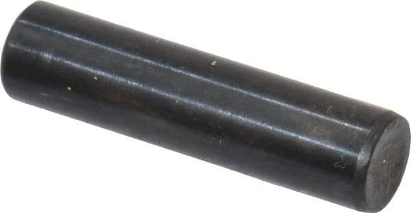 Holo-Krome - 5mm Diam x 20mm Pin Length Grade 8 Alloy Steel Standard Dowel Pin - Black Luster Finish, C 60 (Surface) & C 50-58 Hardness, 1 Beveled & 1 Rounded End - Exact Industrial Supply