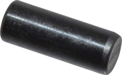 Holo-Krome - 6mm Diam x 16mm Pin Length Grade 8 Alloy Steel Standard Dowel Pin - Black Luster Finish, C 60 (Surface) & C 50-58 Hardness, 1 Beveled & 1 Rounded End - Exact Industrial Supply