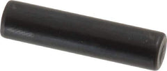 Holo-Krome - 6mm Diam x 25mm Pin Length Grade 8 Alloy Steel Standard Dowel Pin - Black Luster Finish, C 60 (Surface) & C 50-58 Hardness, 1 Beveled & 1 Rounded End - Exact Industrial Supply