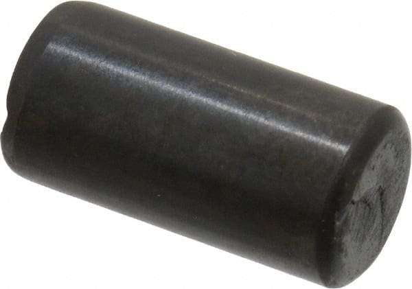 Holo-Krome - 8mm Diam x 16mm Pin Length Grade 8 Alloy Steel Standard Dowel Pin - Black Luster Finish, C 60 (Surface) & C 50-58 Hardness, 1 Beveled & 1 Rounded End - Exact Industrial Supply