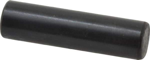 Holo-Krome - 8mm Diam x 30mm Pin Length Grade 8 Alloy Steel Standard Dowel Pin - Black Luster Finish, C 60 (Surface) & C 50-58 Hardness, 1 Beveled & 1 Rounded End - Exact Industrial Supply