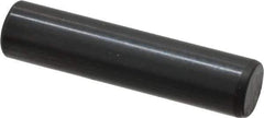 Holo-Krome - 8mm Diam x 35mm Pin Length Grade 8 Alloy Steel Standard Dowel Pin - Black Luster Finish, C 60 (Surface) & C 50-58 Hardness, 1 Beveled & 1 Rounded End - Exact Industrial Supply