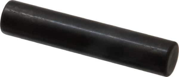 Holo-Krome - 10mm Diam x 50mm Pin Length Grade 8 Alloy Steel Standard Dowel Pin - Black Luster Finish, C 60 (Surface) & C 50-58 Hardness, 1 Beveled & 1 Rounded End - Exact Industrial Supply