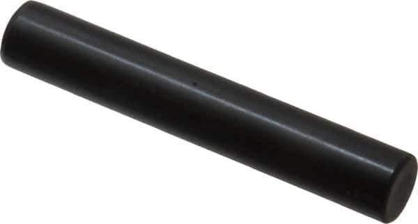 Holo-Krome - 10mm Diam x 60mm Pin Length Grade 8 Alloy Steel Standard Dowel Pin - Black Luster Finish, C 60 (Surface) & C 50-58 Hardness, 1 Beveled & 1 Rounded End - Exact Industrial Supply
