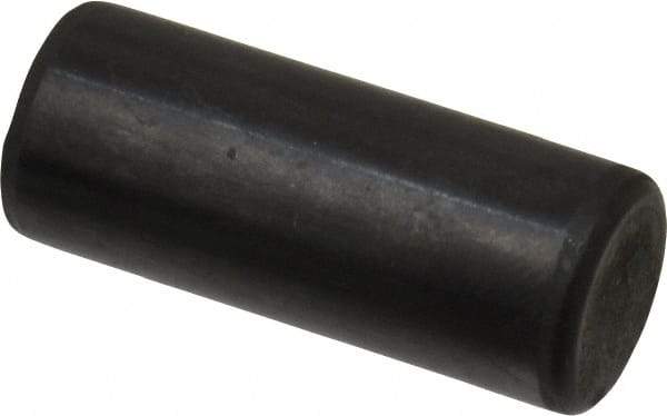 Holo-Krome - 12mm Diam x 30mm Pin Length Grade 8 Alloy Steel Standard Dowel Pin - Black Luster Finish, C 60 (Surface) & C 50-58 Hardness, 1 Beveled & 1 Rounded End - Exact Industrial Supply