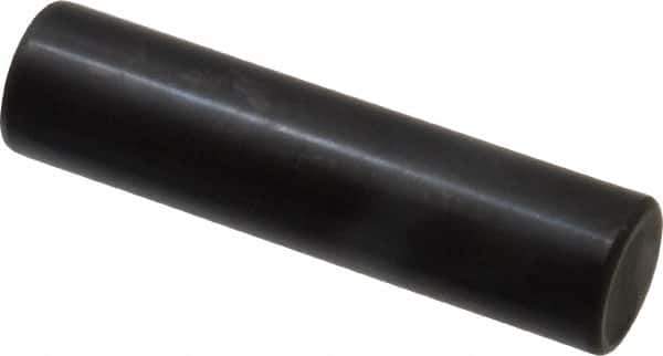 Holo-Krome - 20mm Diam x 80mm Pin Length Grade 8 Alloy Steel Standard Dowel Pin - Black Luster Finish, C 60 (Surface) & C 50-58 Hardness, 1 Beveled & 1 Rounded End - Exact Industrial Supply