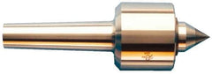 Riten - MT3 Taper Shank, 2-1/8" Head Diam 3,400 Lb Capacity Live Center - 6,000 Max RPM, 2" Head Length, 1" Point Diam, 1-3/8" Point Len, 1,100 Lb Max Workpc, Standard Point - Exact Industrial Supply