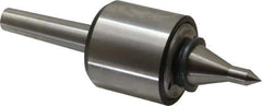 Riten - MT2 Taper Shank, 2-1/8" Head Diam 2,600 Lb Capacity Live Center - 6,000 Max RPM, 2" Head Length, 3/8" Point Diam, 2" Point Len, 310 Lb Max Workpc, 2" Tip Diam, Long Point - Exact Industrial Supply