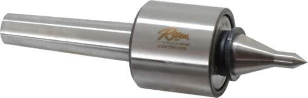 Riten - MT3 Taper Shank, 2-1/8" Head Diam 3,400 Lb Capacity Live Center - 6,000 Max RPM, 2" Head Length, 3/8" Point Diam, 2" Point Len, 310 Lb Max Workpc, 2" Tip Diam, Long Point - Exact Industrial Supply