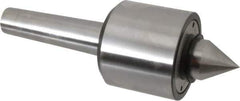 Riten - MT4 Taper Shank, 3-1/16" Head Diam 4,500 Lb Capacity Live Center - 4,000 Max RPM, 2-25/32" Head Length, 1-3/8" Point Diam, 1-13/16" Point Len, 2,100 Lb Max Workpc, Standard Point - Exact Industrial Supply