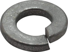 Value Collection - 1/4", 0.254" ID, 0.062" Thick Split Lock Washer - Grade 2 Spring Steel, Zinc-Plated Finish, 0.254" Min ID, 0.262" Max ID, 0.489" Max OD - Exact Industrial Supply