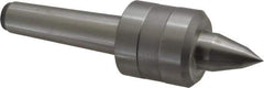 Value Collection - MT3 Taper Shank, 1.775" Head Diam Live Center - 1.7" Head Length, 7/8" Point Diam, 1.4" Point Len, 661 Lb Max Workpc, 6.45" OAL, Long Point - Exact Industrial Supply