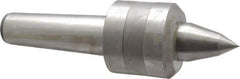 Value Collection - MT5 Taper Shank, 3.1" Head Diam Live Center - 2-3/4" Head Length, 1.575" Point Diam, 2-1/2" Point Len, 1,763 Lb Max Workpc, 10.6" OAL, Long Point - Exact Industrial Supply