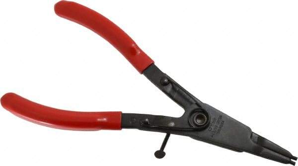 Rotor Clip - SH External Retaining Ring Pliers - 9-1/8" OAL - Exact Industrial Supply