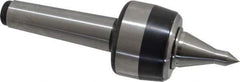 Royal Products - MT4 Taper Shank, 2.68" Head Diam 5,170 Lb Capacity Live Center - 4,500 Max RPM, 1.98" Head Length, 1-1/4" Point Diam, 2.18" Point Len, 1,120 Lb Max Workpc, 8-5/8" OAL, 1/2" Tip Diam, Long Point - Exact Industrial Supply