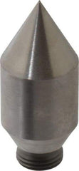 Royal Products - 5/8-18" Thread, 3MT Taper, 1" Point Diam, Tool Steel Lathe Extended Point - 1-7/8" OAL - Exact Industrial Supply