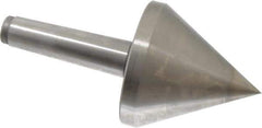 Royal Products - MT4 Taper Shank, 4-5/32" Head Diam 3,180 Lb Capacity Live Center - 4,500 Max RPM, 4-1/8" Head Length, 1-1/4" Point Diam, 4-1/8" Point Len, 630 Lb Max Workpc, 8-11/16" OAL, Pipe Nose Point - Exact Industrial Supply