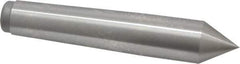 Royal Products - 0.938" Head Diam, High Speed Steel Standard Point Solid Dead Center - 3MT Morse Taper, 0.938" Point Diam, 5-1/4" OAL - Exact Industrial Supply