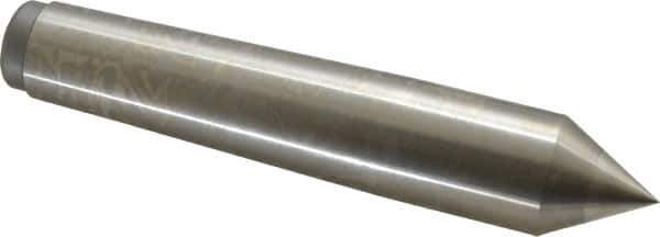 Royal Products - 1.231" Head Diam, High Speed Steel Standard Point Solid Dead Center - 4MT Morse Taper, 1.231" Point Diam, 6-3/4" OAL - Exact Industrial Supply