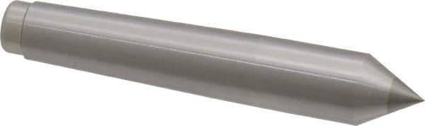 Royal Products - 0.7" Head Diam, Carbide-Tipped Steel Standard Point Solid Dead Center - 2MT Morse Taper, 0.7" Point Diam, 4-3/16" OAL - Exact Industrial Supply