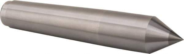 Royal Products - 1.231" Head Diam, Carbide-Tipped Steel Standard Point Solid Dead Center - 4MT Morse Taper, 1.231" Point Diam, 6-3/4" OAL - Exact Industrial Supply