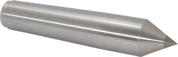 Royal Products - 1.748" Head Diam, Carbide-Tipped Steel Standard Point Solid Dead Center - 5MT Morse Taper, 1.748" Point Diam, 8-1/2" OAL - Exact Industrial Supply