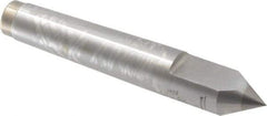 Royal Products - 0.7" Head Diam, Carbide-Tipped Steel Standard Point Half Dead Center - 2MT Morse Taper, 0.7" Point Diam, 4-3/16" OAL - Exact Industrial Supply