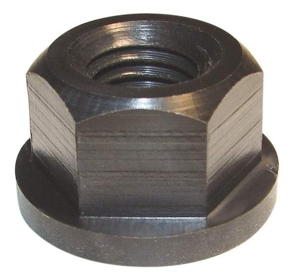 Morton Machine Works - 7/16-14, 1" Flange Diam, 9/16" High, 3/4" Across Flats, Flange Nut - Grade Nylatron GS Nylon, 5/32" Flange Height, TCMAI - Exact Industrial Supply