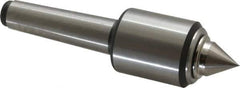 Royal Products - MT3 Taper Shank, 1-3/4" Head Diam 2,155 Lb Capacity Live Center - 6,000 Max RPM, 2.12" Head Length, 7/8" Point Diam, 1.07" Point Len, 885 Lb Max Workpc, 6-7/16" OAL, 3/8" Tip Diam, Standard Point - Exact Industrial Supply