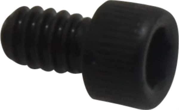 Value Collection - #4-40 UNC Hex Socket Drive, Socket Cap Screw - Alloy Steel, Black Oxide Finish, Fully Threaded, 3/16" Length Under Head - Exact Industrial Supply
