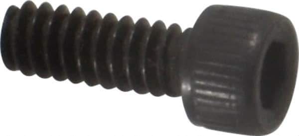 Value Collection - #4-40 UNC Hex Socket Drive, Socket Cap Screw - Alloy Steel, Black Oxide Finish, Fully Threaded, 5/16" Length Under Head - Exact Industrial Supply
