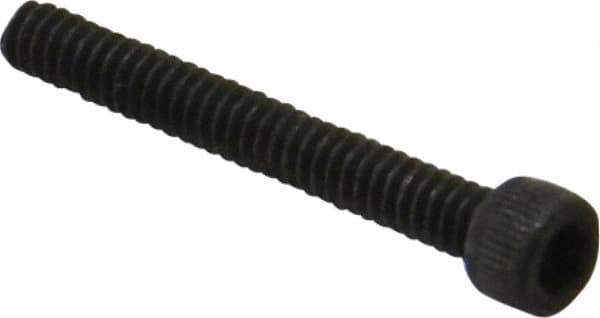 Value Collection - #4-40 UNC Hex Socket Drive, Socket Cap Screw - Alloy Steel, Black Oxide Finish, Fully Threaded, 7/8" Length Under Head - Exact Industrial Supply