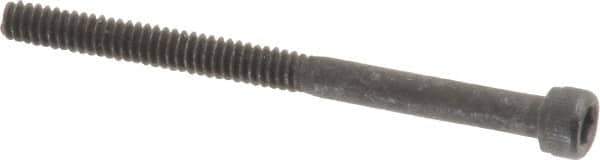 Value Collection - #4-40 UNC Hex Socket Drive, Socket Cap Screw - Alloy Steel, Black Oxide Finish, Partially Threaded, 1-1/2" Length Under Head - Exact Industrial Supply