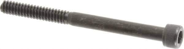 Value Collection - #10-24 UNC Hex Socket Drive, Socket Cap Screw - Alloy Steel, Black Oxide Finish, Partially Threaded, 2-1/4" Length Under Head - Exact Industrial Supply