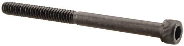 Value Collection - #10-24 UNC Hex Socket Drive, Socket Cap Screw - Alloy Steel, Black Oxide Finish, Partially Threaded, 2-1/2" Length Under Head - Exact Industrial Supply