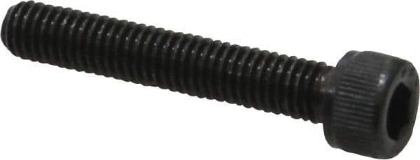 Value Collection - #10-32 UNF Hex Socket Drive, Socket Cap Screw - Alloy Steel, Black Oxide Finish, Fully Threaded, 1-1/8" Length Under Head - Exact Industrial Supply