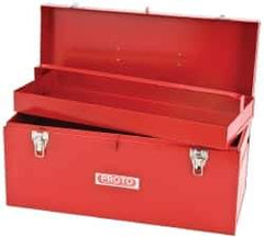 Proto - 1 Compartment 1 Tray Tool Box - 20" Wide x 8-1/2" Deep x 9-1/2" High, Steel, Red - Exact Industrial Supply