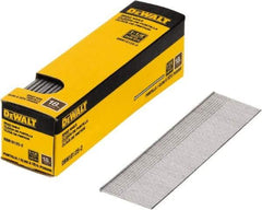 DeWALT - 18 Gauge 1-1/4" Long Brad Nails for Power Nailers - Steel, Bright Finish, Smooth Shank, Straight Stick Collation, Brad Head, Chisel Point - Exact Industrial Supply