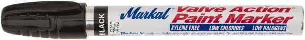 Markal - Black Permanent Marker - Felt Tip - Exact Industrial Supply