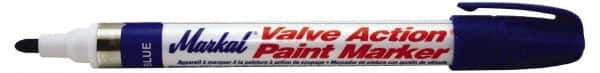 Markal - Blue Permanent Marker - Felt Tip - Exact Industrial Supply