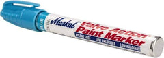 Markal - Lt. Blue Lead-Free Paint Marker - Alcohol Base Ink - Exact Industrial Supply