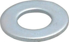 Value Collection - 3/8" Screw, Steel SAE Flat Washer - 13/32" ID x 13/16" OD, 1/16" Thick, Zinc-Plated Finish - Exact Industrial Supply