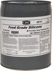 CRC - 5 Gal Pail Nondrying Film/Silicone Penetrant/Lubricant - Clear & White, -40°F to 400°F, Food Grade - Exact Industrial Supply