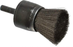 Osborn - 1" Brush Diam, Crimped, End Brush - 1/4" Diam Shank, 20,000 Max RPM - Exact Industrial Supply